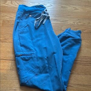 Blue Jogger Pants with Pocket